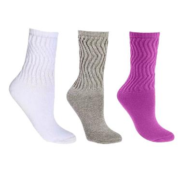 Imagem de Kit 3 Pares de Meia Selene Aeróbica Cano Médio Feminino