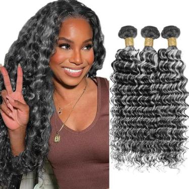 Imagem de Pacotes de cabelo Fridnae Highlight P1B Grey Deep Wave 35-45 cm 300g