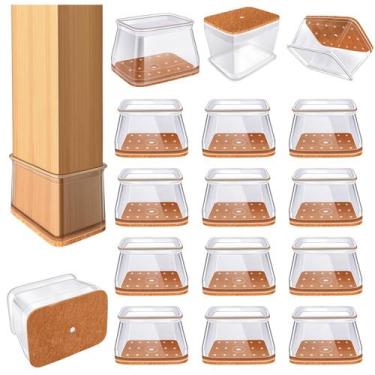 Imagem de Protetores de chão para pernas de cadeira VIUME Silicone para pisos de