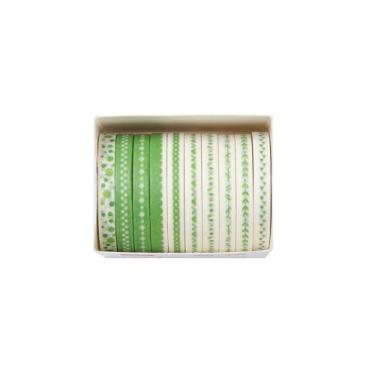 Imagem de Conjunto de adesivos Washi com 10 rolos de 2 metros, adesivos decorativos para artes faça-você-mesmo artesanato material de diário scrapbook cartão embrulho