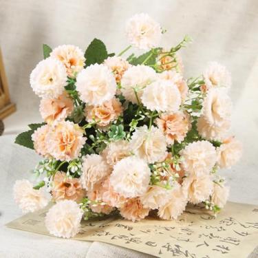 Imagem de 1 pacote de flores lilás artificiais para plantas de jardim resistentes ao ar livre para decoração de mesa de cozinha em casa