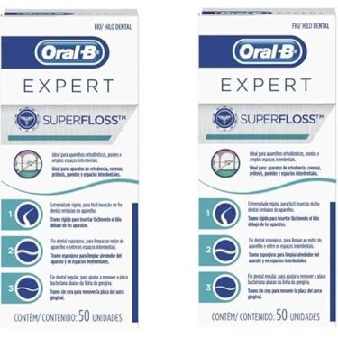 Imagem de Kit Com 2 Fio Dental Super Floss Expert de 50un Cada