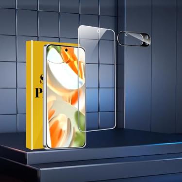 Imagem de Pacote com 1 protetor de tela para Google Pixel 9 Pro, com 1 pacote de protetor de lente de câmera de vidro temperado, acessórios compatíveis com capas para Google