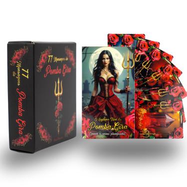 Imagem de Kit Tarô Pomba Gira 36 Cartas – Box 77 Mensagens de Pomba Gira