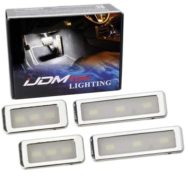 Imagem de iJDMTOY Kit de iluminação ambiente interior de LED branco xenon com ajuste universal para decoração sob o painel, assento, área do pé, porta-malas e área de carga