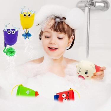 Imagem de Bath Toys Amireed Wind-up Pig com 4 xícaras para crianças de 3 anos ou