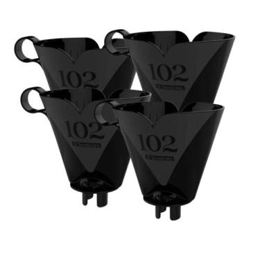 Imagem de Kit 4 Suporte Para Filtro Coador Café Garrafas Sanremo 102