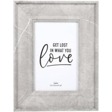 Imagem de PORTA-RETRATO MDF Moldura Cinza 10X15CM - Yangzi