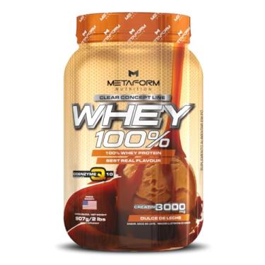 Imagem de Whey 100% Concentrado c/Creatina e Coenzima q10 Pote 907g - Metaform Nutrition (900, Doce de leite)