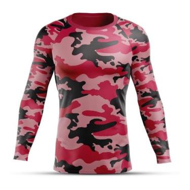 Imagem de Camisa Segunda Pele Tática Blusa Masculina Térmica Rashguard Manga Lon