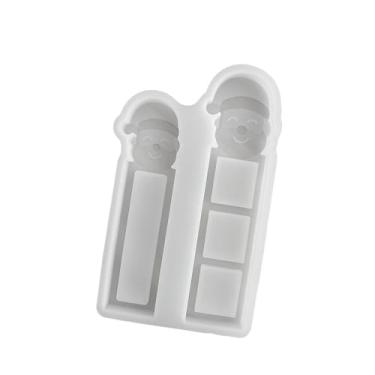 Imagem de Colaxi Modelo de vela de Natal, enfeite natalino fofo para decoração de casa, feito de resina, Papai Noel