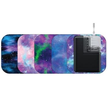 Imagem de Glucomart Manga aderente para Mobi | Cole sua bomba no patch | Opção leve durável para usar bomba de insulina Mobi | Pacote com 5 adesivos Galaxy para Mobi