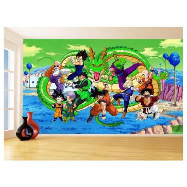 Imagem de Papel De Parede Dragon Ball Goku Vegeta Anime 3,5M Dbz365 - Você Decor