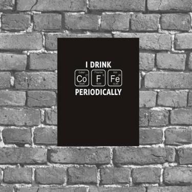 Imagem de Placa Decorativa Café Tabela Periódica 18X27Cm - Quadros On-Line