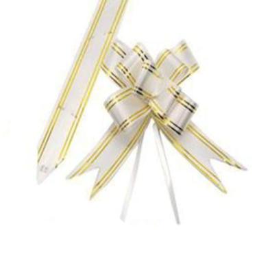 Imagem de Laço Fácil Presente Fita Gravata 2,7 X 47 Cm 10 Peças Branco - Rio Tij