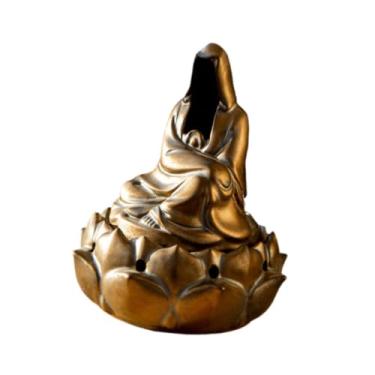 Imagem de Kuntesetty Incensário Porta-Incenso Escultura Ornamental para Mesa de Trabalho Sala de Jantar Sala de