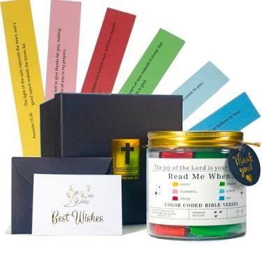 Imagem de Frasco de versículo bíblico (KJV), Read Me When Bible Verses (120 peças), presentes cristãos para mulheres, homens, mães, presentes do dia das mães, presentes religiosos de Jesus Deus, escritura
