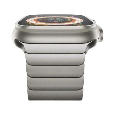 Imagem de Pulseira De Luxo Em Aço Inoxidável Para Apple Watch Series 10 9 8 7 46