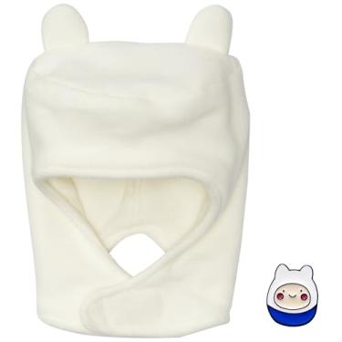 Imagem de WOOCARE Gorro de orelhas de coelho de anime branco – chapéu de cosplay de aventura para fantasia de Halloween e Páscoa, acessório