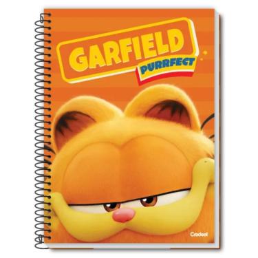 Imagem de Caderno Universitário Capa Dura 10 Matérias 160 Folhas Garfield Credeal Estampa 1