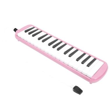 Imagem de Zerodis Melodica, Melodicas Piano Keyboard Soprano Pianica Com um Bocal Curto e Bolsa de Transporte para Iniciantes Treinamento Musical Presente para Adultos, 32 Key Instrument Air (Rosa)