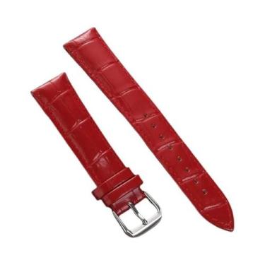 Imagem de Pulseira De Couro De Bezerro Com Padrão Slub Universal Para Relógio 12