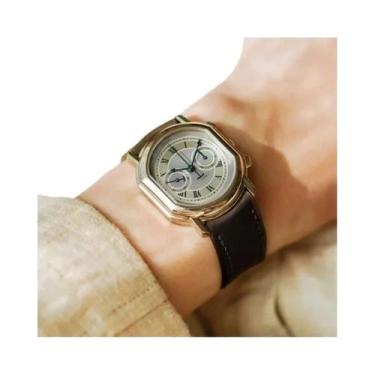 Imagem de Relógio De Quartzo Masculino Retro Prata À Prova D'Água CILOA Luxo Mod