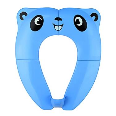 Imagem de Assento de Treinamento Sanitário Plegável Portátil com Protetor para Bebês e Crianças Pequenas Sacola Cordão