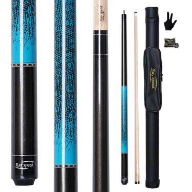 Imagem de Ray speed Taco de sinuca com aderência impressa em 3D e ponta de 13 mm - Perfeito para jogos de precisão, taco de sinuca de baixa deflexão para maior precisão, ideal para entusiastas de tacos de