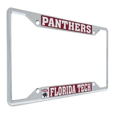 Imagem de Desert Cactus Florida Institute of Technology Panthers Moldura de placa de carro de metal para frente ou traseira do carro oficialmente licenciada (Mascote VB)