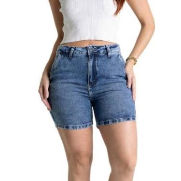 Imagem de Shorts Jeans Sawary - 281328 - Azul médio 42-Feminino