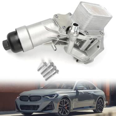 Imagem de Copachi 11428596283 Caixa de filtro de alumínio do refrigerador de óleo do motor para 230i, 320i, 330e, 330i, 430i, 530i, 530e Substituição OE11428576429, 11428586673, 11428593771