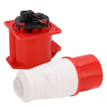 Imagem de Acouto Tomada Industrial 32A IP44 - Conector Trifásico para Agricultura, Aeroporto e Uso Externo - Solução Confiável e Elétrica