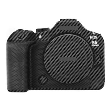 Imagem de Decalque Skins R6III Película protetora para câmera antirarranhões para Canon EOS R6 Mark III R6 III R6 Mark Adesivo de acessórios de fotografia (fibra de carbono preto, para Canon EOS R6 Mark III)