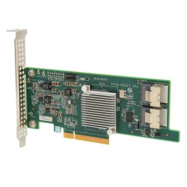 Imagem de KIMISS Placa de Array PCI E X8 SAS2308 6G HBA para Discos de Servidor Com 2 Mini Interfaces SAS, Suporta Array de Disco 16T para Desempenho Aprimorado E Proteção de Dados