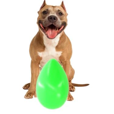 Imagem de Brinquedo Indestrutível Bola Ovo Fujão para Cães – Anti Estresse e Resistência para Cães de Raças Pequenas, Médias e Grandes(Verde,M)