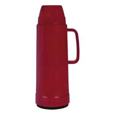 Imagem de Garrafa Térmica Resistente 1 Litro Com Tampa Café Chá Água (Vinho)
