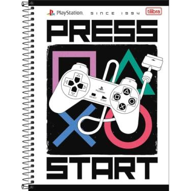 Imagem de Caderno Playstation TILIBRA Universitário BROCHURA - 1M 80 Folhas (Press Start)