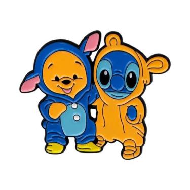 Imagem de Pin De Esmalte Kawaii Stitch Sereia Para Mochilas, Roupas, Joias, Pres