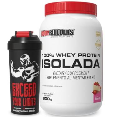 Imagem de Kit Whey 100% Isolada Baunilha 900g + Coqueteleira 600ml - Bodybuilders