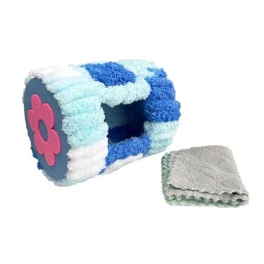 Imagem de Gralara de inverno quentinho para pássaros, cama para papagaios, esconderijo, cabana para periquitos, agapornis e calopsitas, Azul