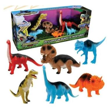 Imagem de Brinquedo Coleção Dinossauros Evolução c/6 Dinossauro. - adijomrar