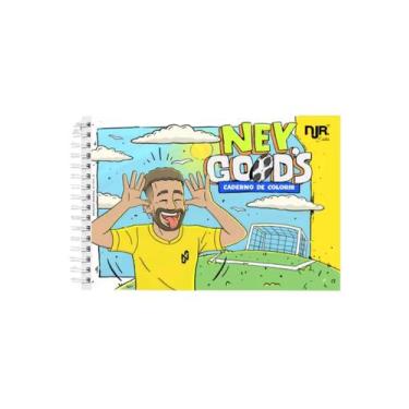 Imagem de Livro de Colorir Ney Goods  Futebol  Desenho do Neymar para Colorir
