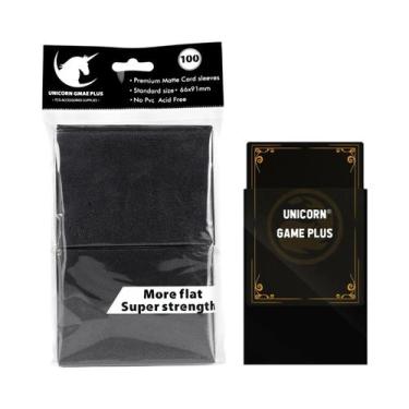 Imagem de Protetores De Cartas TCG Foscos 100PCS Tamanho Padrão Para Tarot E Jog