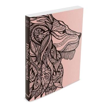 Imagem de Bíblia Leão Rosa - Brochura - NVI