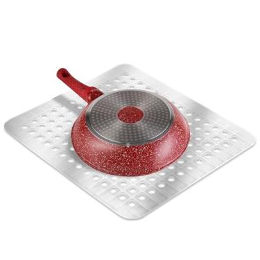 Imagem de Tapete de Pia Transparente Better Houseware - 10,5” x 12” - PVC Reforçado, Antiderrapante, Seguro para Lava-Louças, Sem BPA, Protetor de Pia Durável, Cortável, Tapete Pequeno para Proteção de Louça.