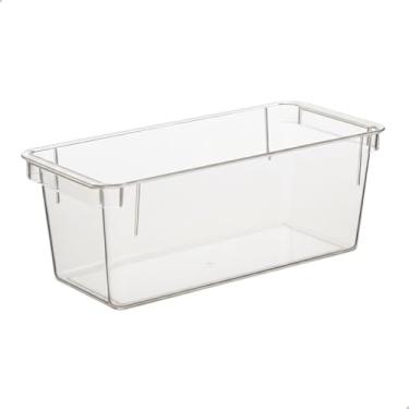 Imagem de Organizador de Condimentos Geladeira Pote Grande 2,2L Plástico Transparente Empalhavel