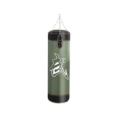 Imagem de 5sssallefaa Saco de boxe durável Oxford pano boxe areia enchimento engrossar treinamento fitness exercício perfurador saco de areia sacos de pancada (60 cm verde)