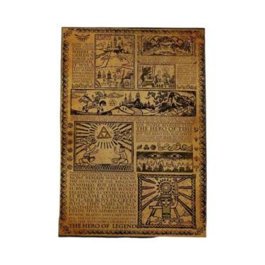 Imagem de Pôsteres E Adesivos De Arte De Zelda Link, Murais De Parede Para Decor