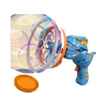 Imagem de Pistola De Bolhas Elétrica De Dinossauro Para Crianças, Máquina Automá
